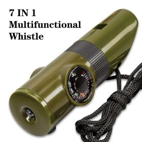 ABS 7-in-1 Multifunctional Survival Whistle
