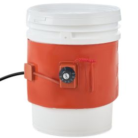VEVOR Metal Drum Heater, 800 Watt 7.75 inch Width, Pail Heating Band for 5 Gallon Barrel, 86-302Fahrenheit Adjustable Thermostat