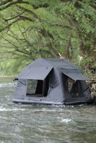 Foldable 2-3 People Amphibious Inflatable Car Roof Top Tent for camping Outdoor Glamping Camping Tent for SUV