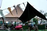 SAM&HAIBEI Tarps Heavy Duty Waterproof 16.4x12 ft, Made from Yak Hair. High Sun Resistance, Multipurpose Cover with Wooden Pole, Reinforced Edges