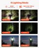 VEVOR Rechargeable Flashlight, High Lumens LED Flashlight with 6 Lighting Modes, IP66 Waterproof Handheld Flash Light for Home, Hiking, Camping