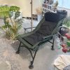 Camping Lounge Chair, Portable Folding Reclining Camping Chair with Adjustable backrest for Indoor and Outdoor Camping Beach Hiking Fishing