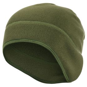 Polar Fleece Ear Cover Cap for Winter Sports (Color: Army Green)
