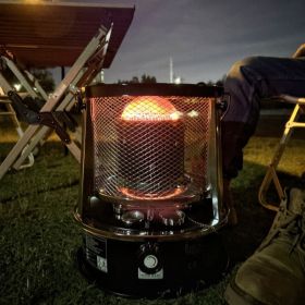 Portable Kerosene Heaters for Indoor Use (Color: Black)