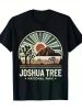 Joshua Tree National Park Retro Vintage Hike Camping Outdoor T-Shirt-100% Cotton-220g