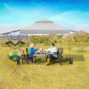 10 x 17.6 Feet Outdoor Instant Pop-up Canopy Tent with Dual Half Awnings